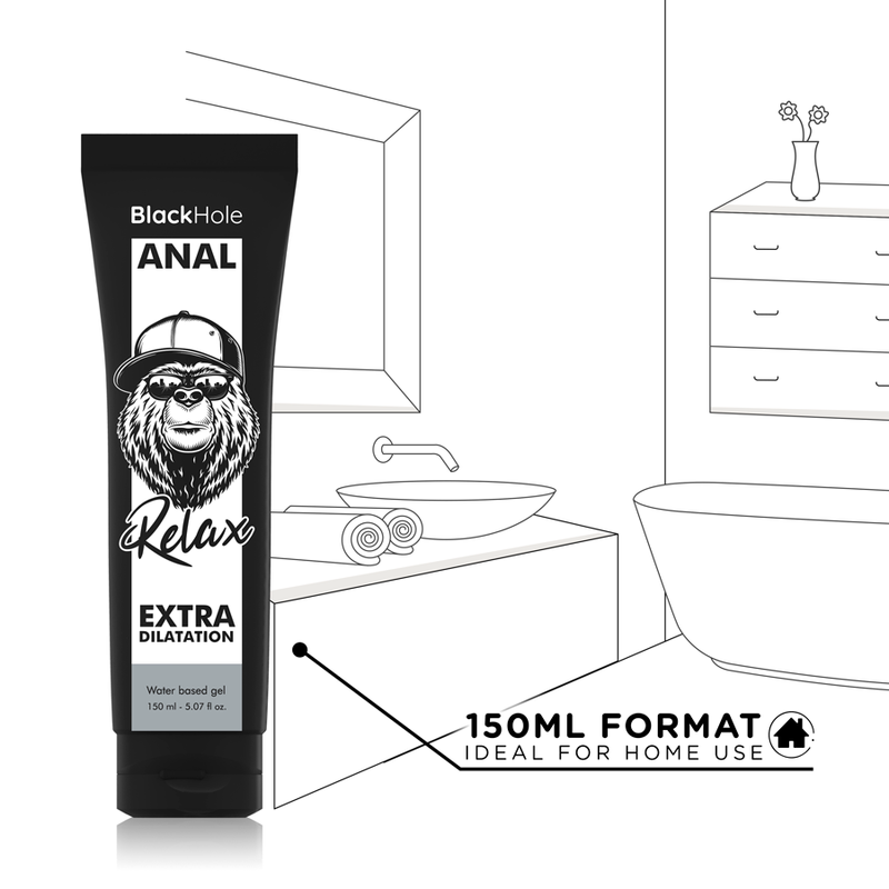 Gel relaxant anal à base d'eau — BLACK HOLE