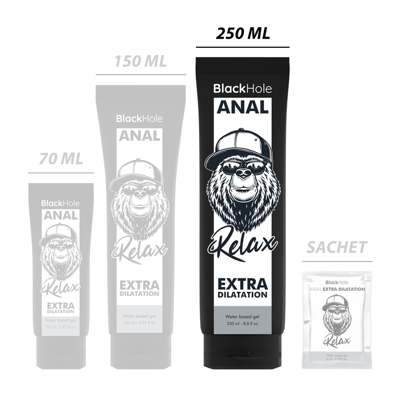 Gel relaxant anal à base d'eau — BLACK HOLE