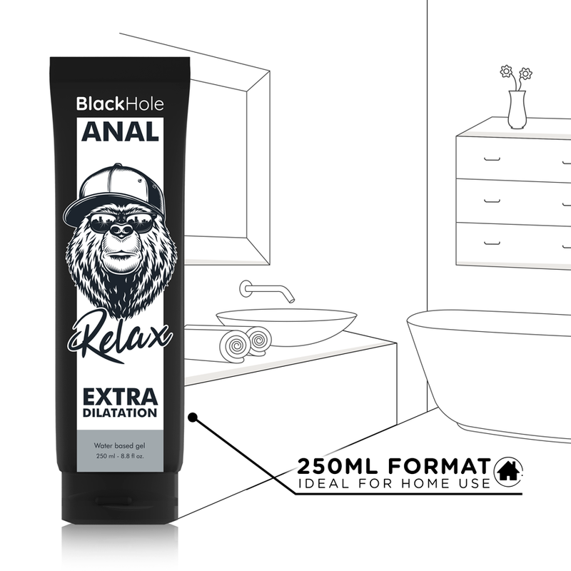 Gel relaxant anal à base d'eau — BLACK HOLE