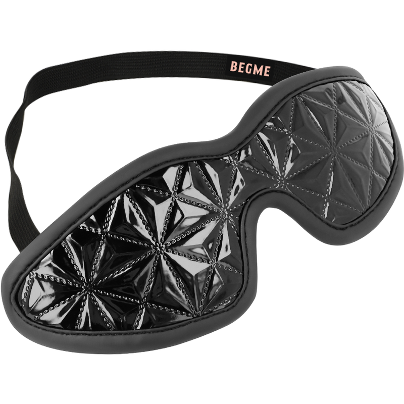 Masque aveugle premium en cuir vegan — BEGME BLACK EDITION