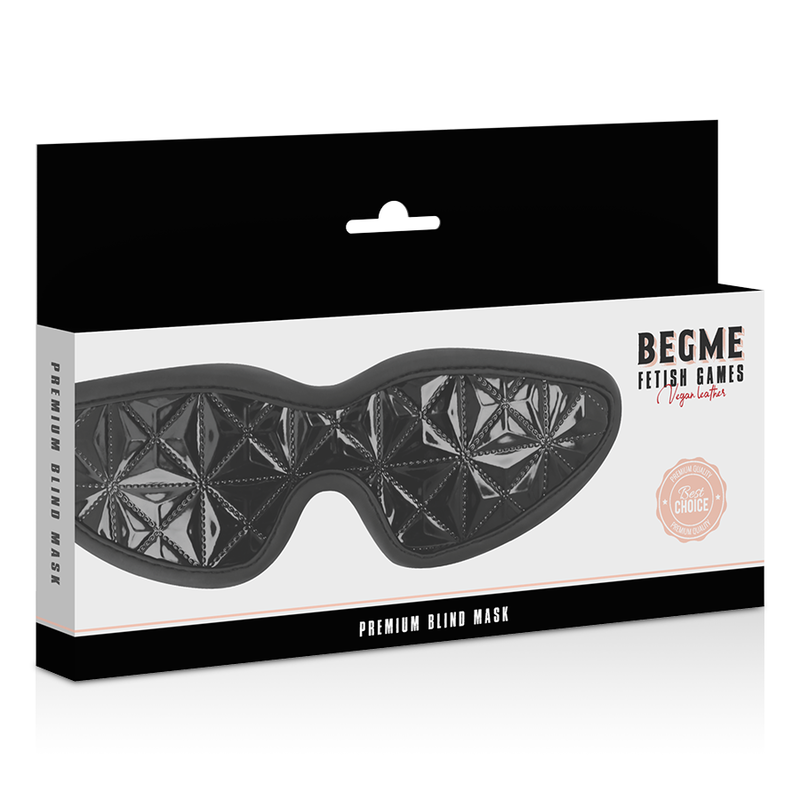 Masque aveugle premium en cuir vegan — BEGME BLACK EDITION