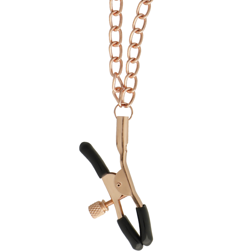 Collier de bondage réglable avec pinces à mamelons — BEGME BLACK EDITION