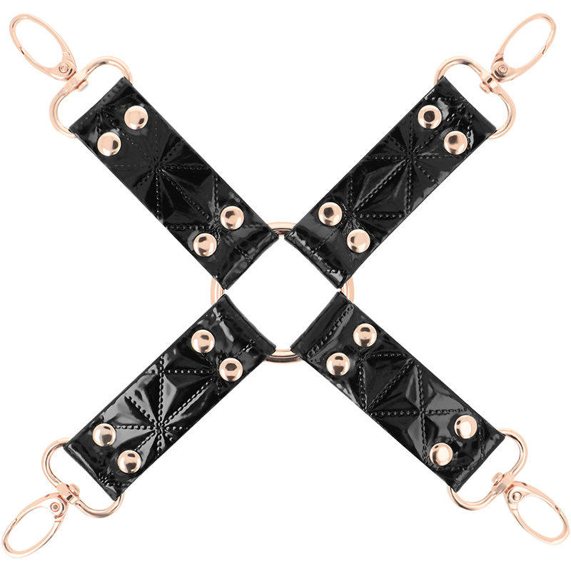 Cravate de soumission en cuir vegan doublé néoprène — BEGME BLACK EDITION