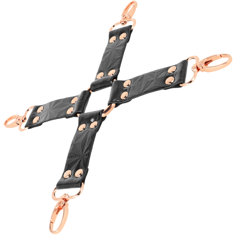 Cravate de soumission en cuir vegan doublé néoprène — BEGME BLACK EDITION
