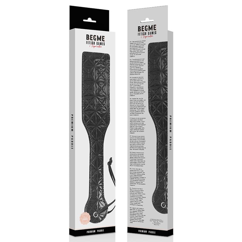 Paddle en cuir végétalien édition noire — BEGME BLACK EDITION