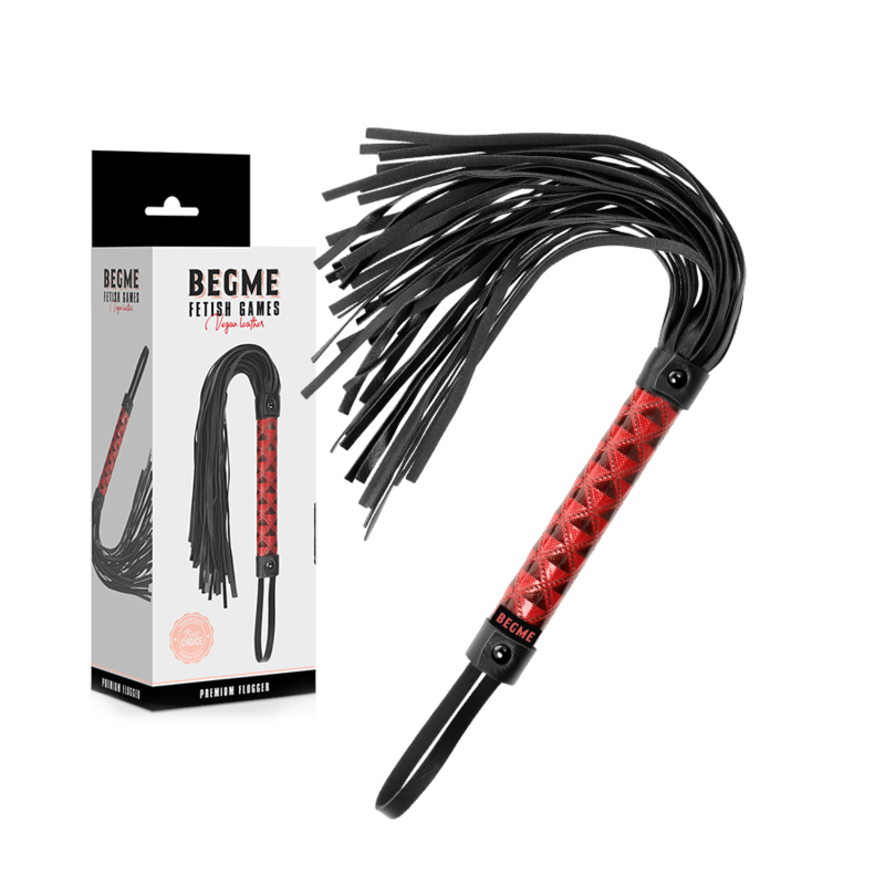 Flogger en cuir végan édition rouge — BEGME RED EDITION