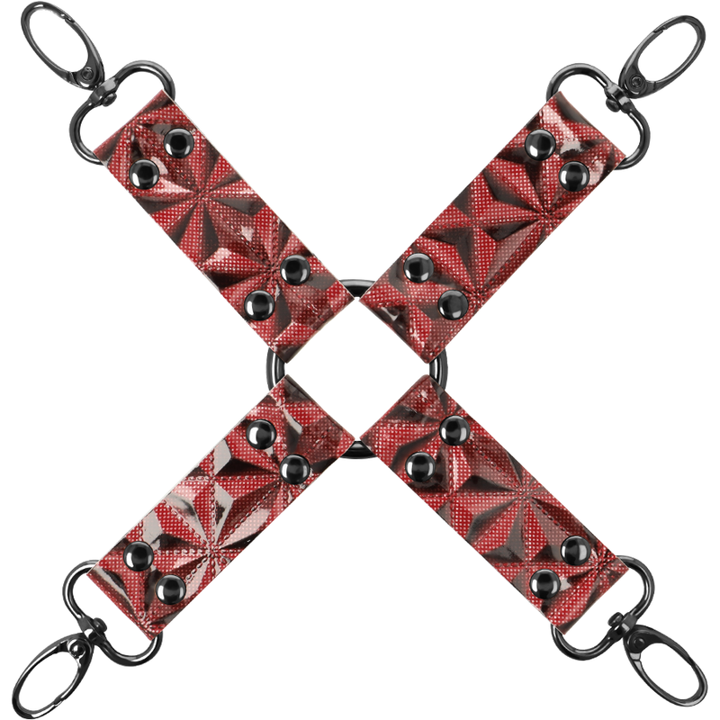 Cravate de soumission en cuir végan doublé néoprène — BEGME RED EDITION