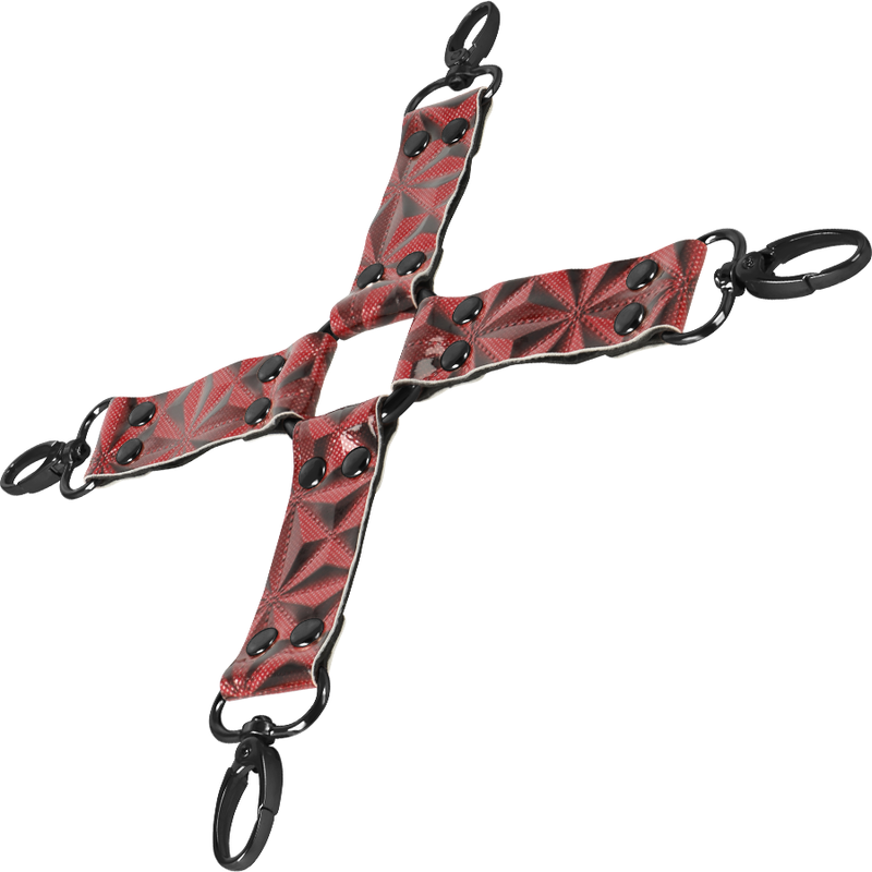 Cravate de soumission en cuir végan doublé néoprène — BEGME RED EDITION