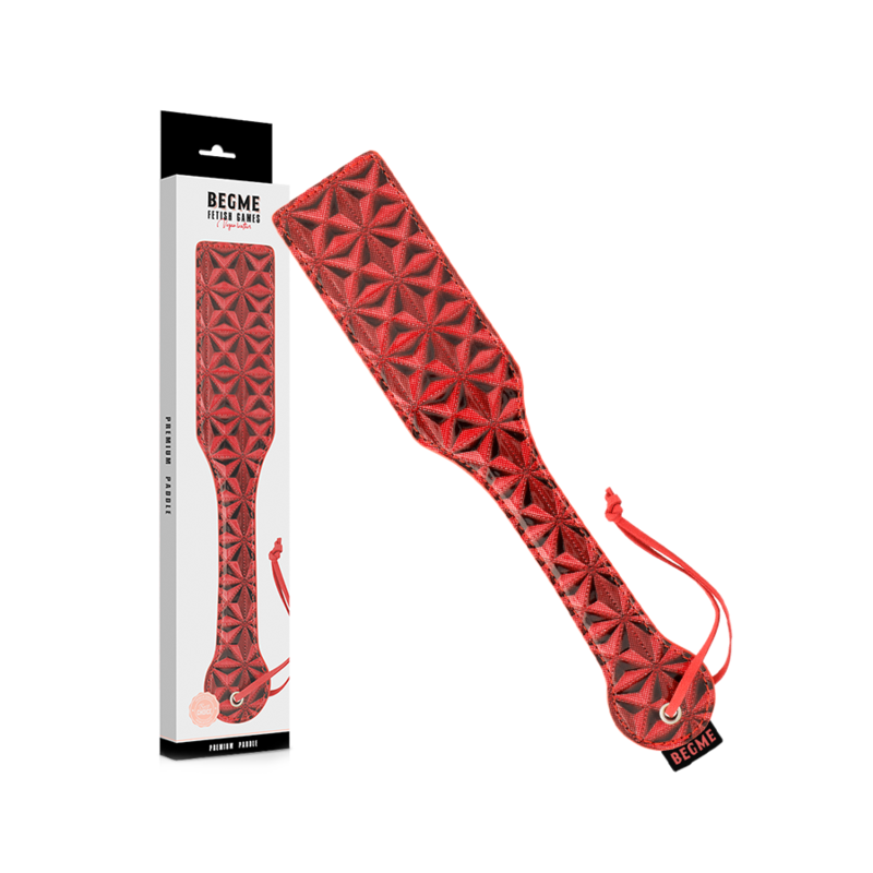 Paddle en cuir végétalien rouge — BEGME RED EDITION