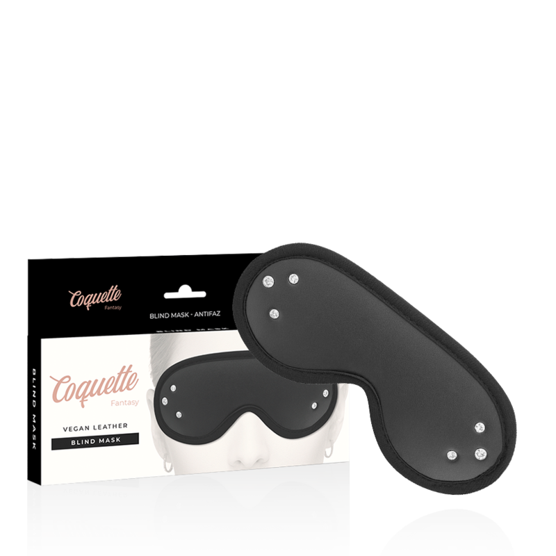 Masque de bondage en cuir végan avec doublure néoprène — COQUETTE FANTASY