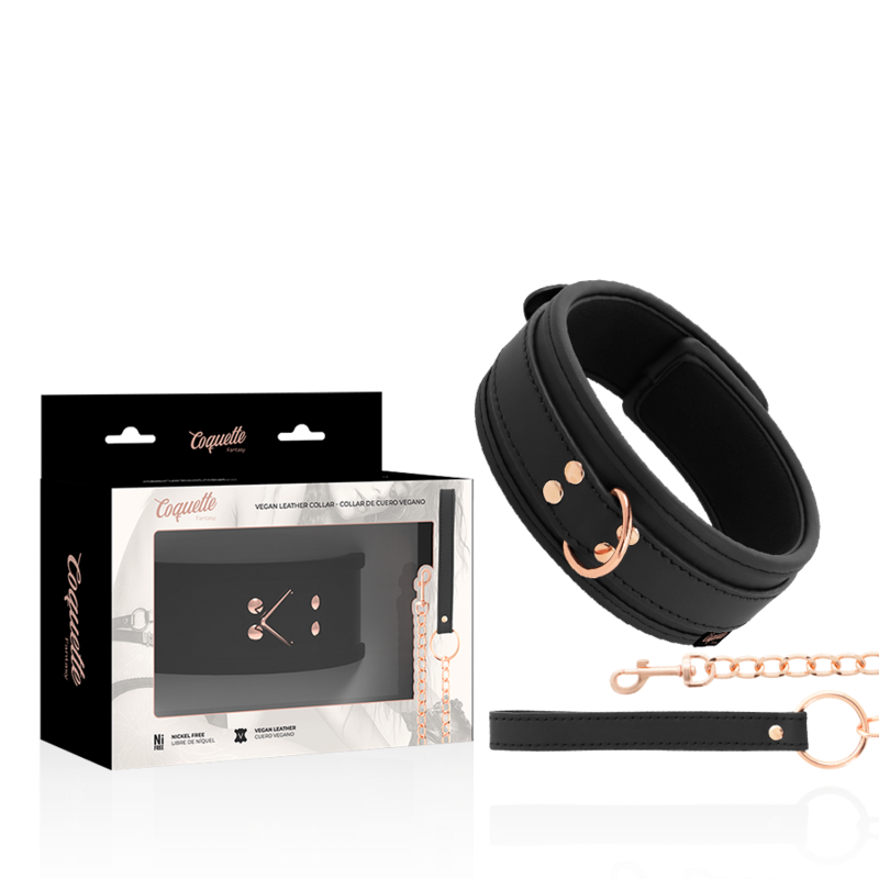 Parure de bondage en cuir végan avec bracelet et néoprène — COQUETTE FANTASY