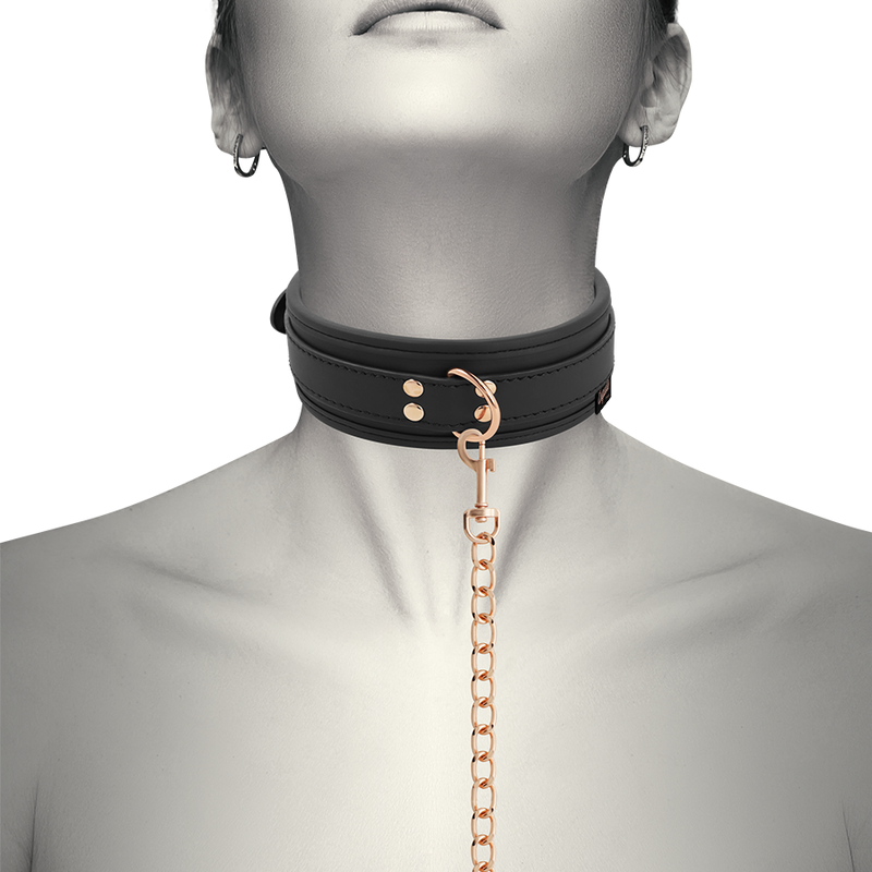 Bondage-Set aus veganem Leder mit Manschette und Neopren — COQUETTE FANTASY
