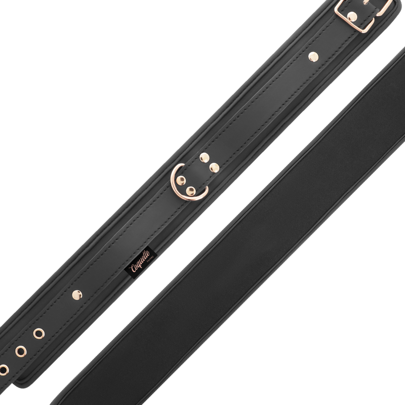 Bondage-Set aus veganem Leder mit Manschette und Neopren — COQUETTE FANTASY