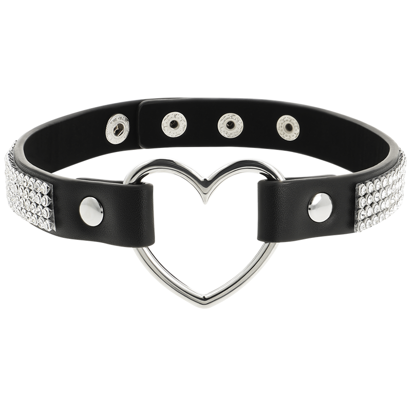 Ras-de-cou en cuir vegan avec cœur — COQUETTE ACCESSORIES