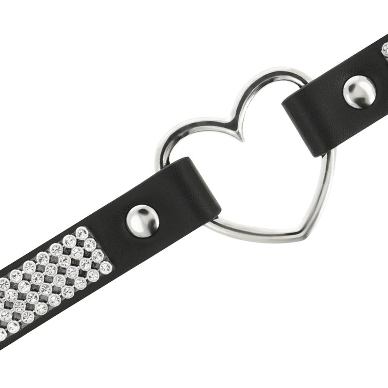 Ras-de-cou en cuir vegan avec cœur — COQUETTE ACCESSORIES