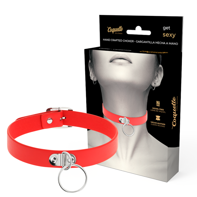 Collier bondage en cuir vegan réglable — COQUETTE ACCESSORIES