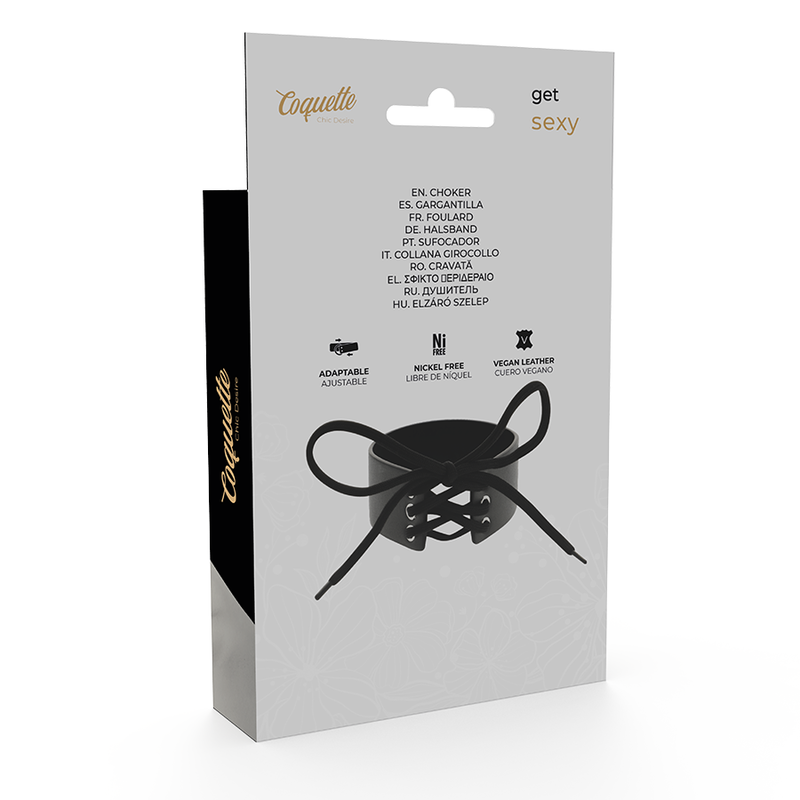 Ras-de-cou en cuir végan désir coquette chic — COQUETTE ACCESSORIES