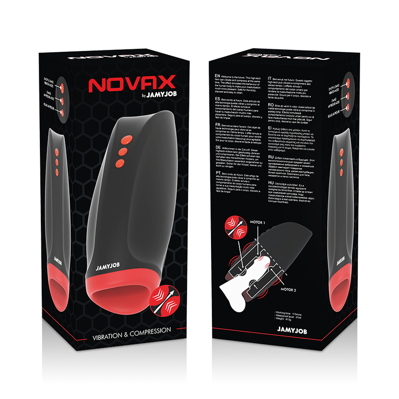 Masturbateur vibrant à compression Novax — JAMYJOB