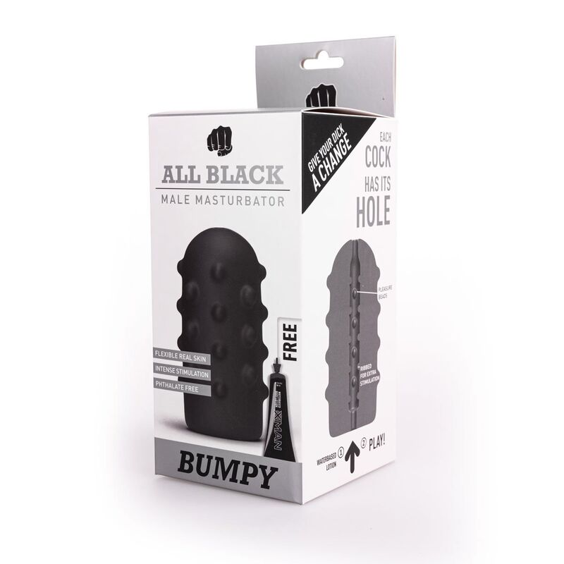 Masturbateur texturé Bumpy — ALL BLACK