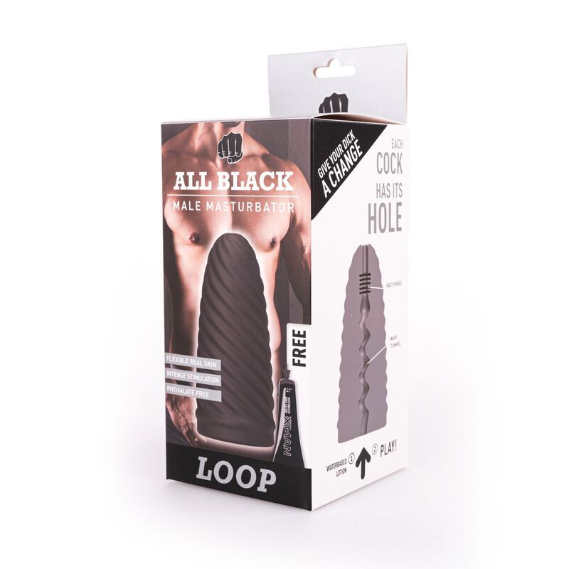 Masturbateur Loop au design spiralé — ALL BLACK