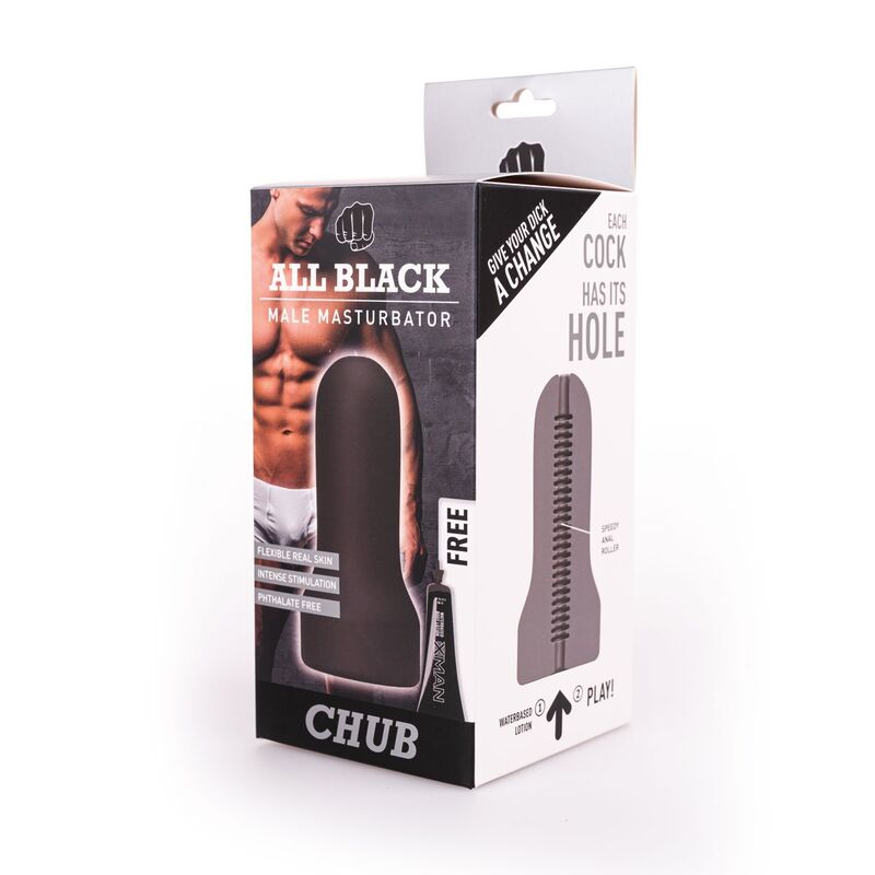 Masturbateur boucle texturé — ALL BLACK