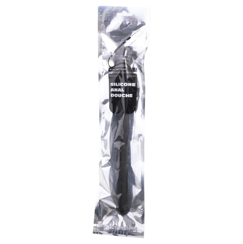 Douche anale rétractable en silicone 27 cm — ALL BLACK