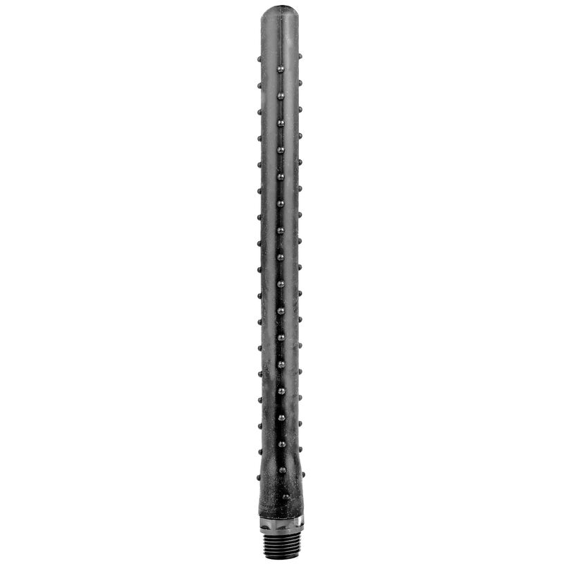 Douche anale ridée en silicone 27 cm — ALL BLACK