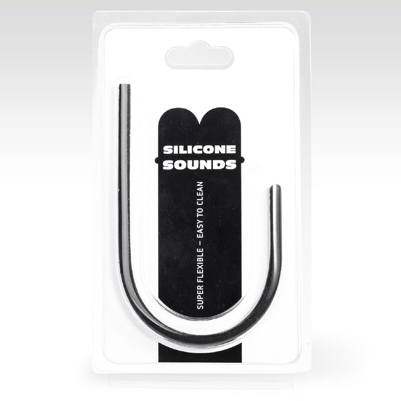 Sonde urétrale en silicone noir — ALL BLACK