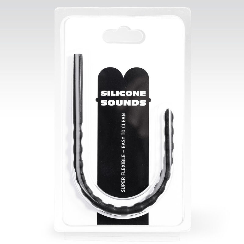 Sonde urétrale en silicone double graduation — ALL BLACK