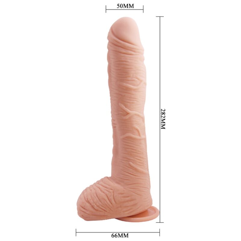 Gode réaliste courbe à ventouse avec point G 27 cm — BAILE DILDOS