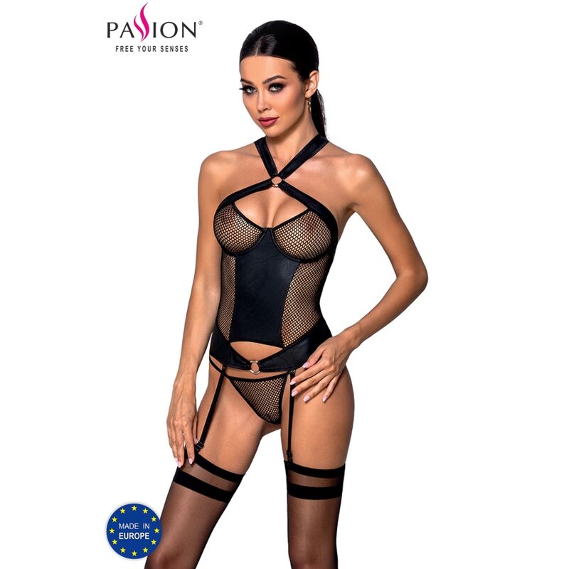 Corset en cuir écologique Amanda — Passion Woman