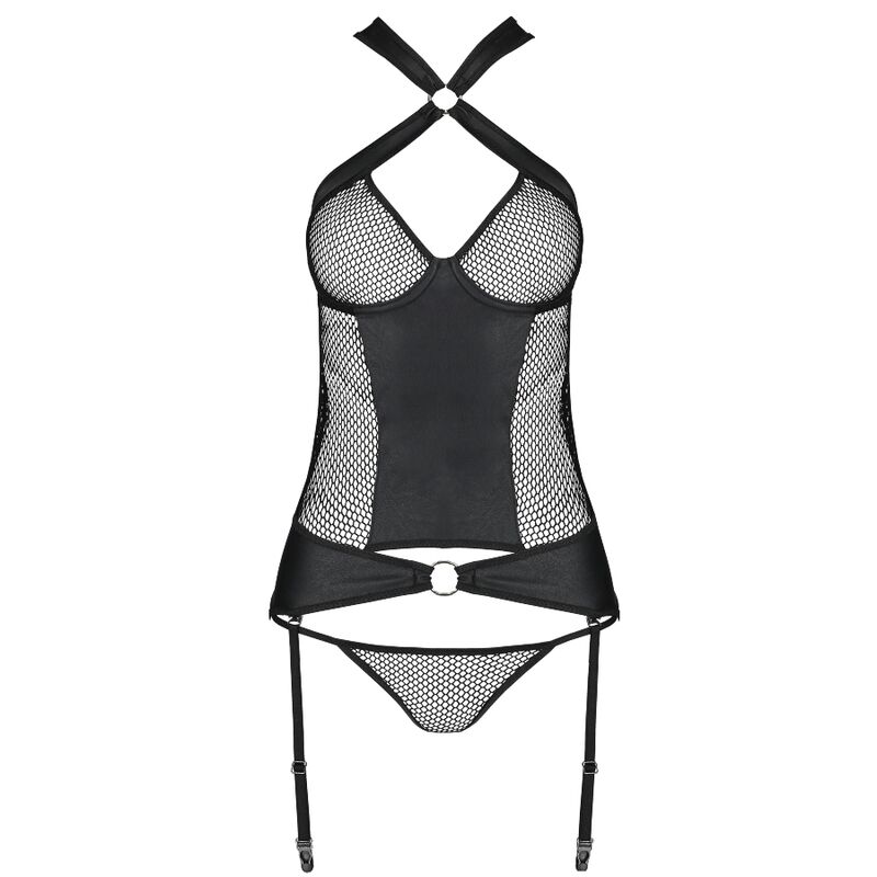 Corset Amanda en cuir écologique réglable — PASSION WOMAN