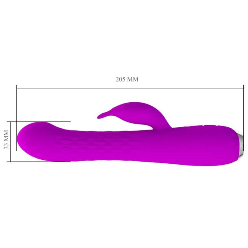 Vibrateur lapin rotatif rechargeable en silicone — PRETTY LOVE PARTY UP