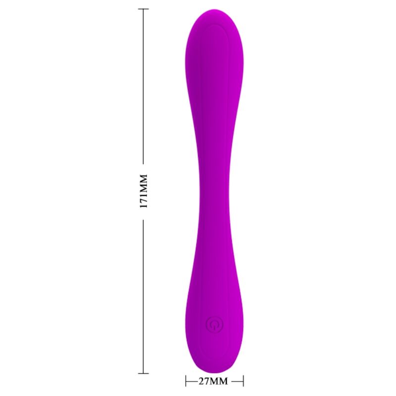 Vibrateur souple en forme de C pour stimulation double — PRETTY LOVE PARTY UP