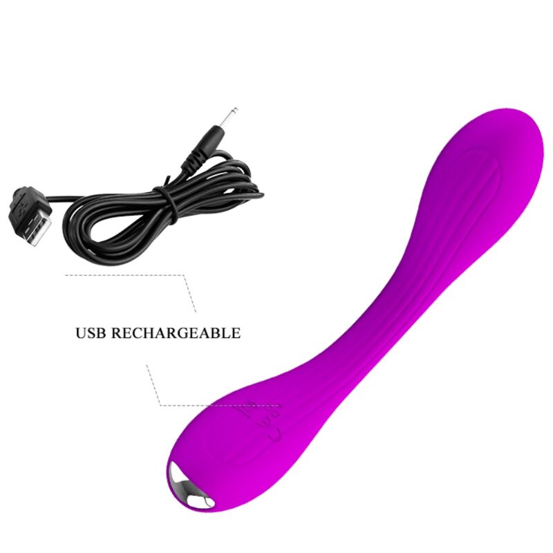 Vibrateur souple en forme de C pour stimulation double — PRETTY LOVE PARTY UP