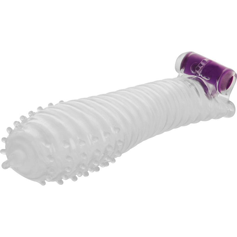 Gaine pénienne texturée avec balle vibrante — OHMAMA