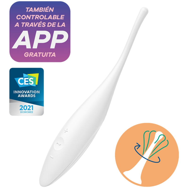 Vibrateur pointe fine Twirling Joy — SATISFYER CONNECT