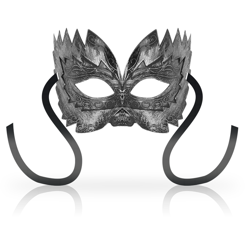 Masque vénitien argenté mystérieux — OHMAMA MASKS