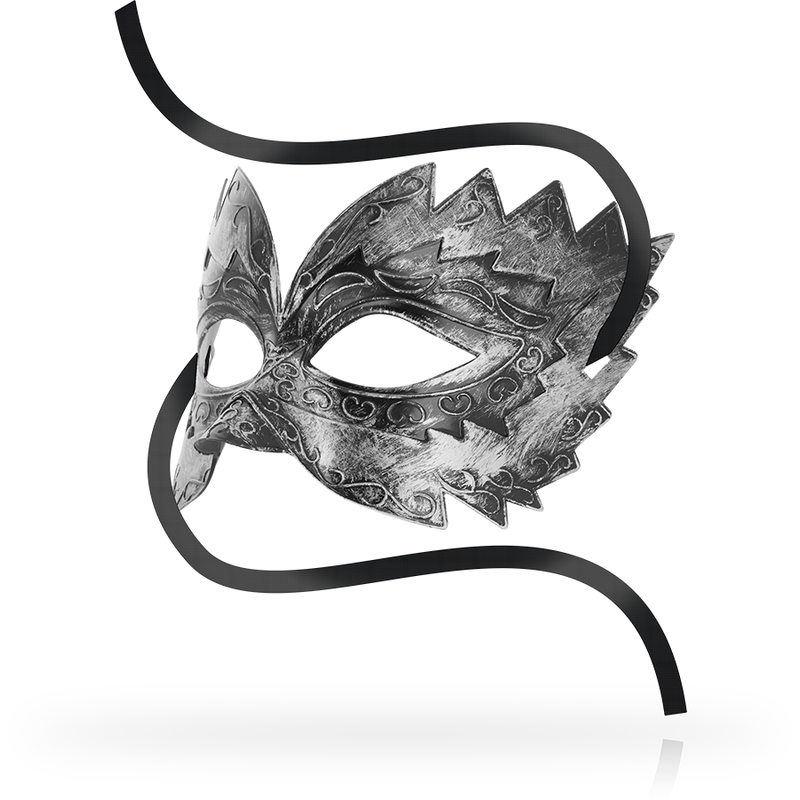 Masque vénitien argenté mystérieux — OHMAMA MASKS