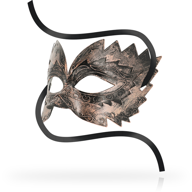 Masque vénitien cuivré pour jeux de séduction — OHMAMA MASKS