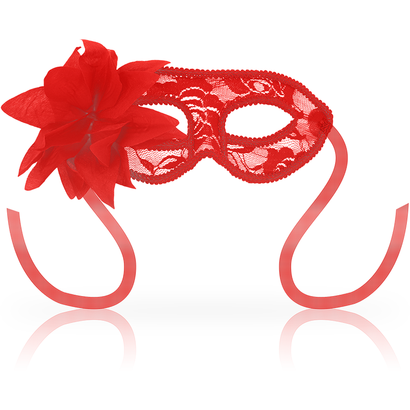 Masque en dentelle et fleur rouge — OHMAMA MASKS