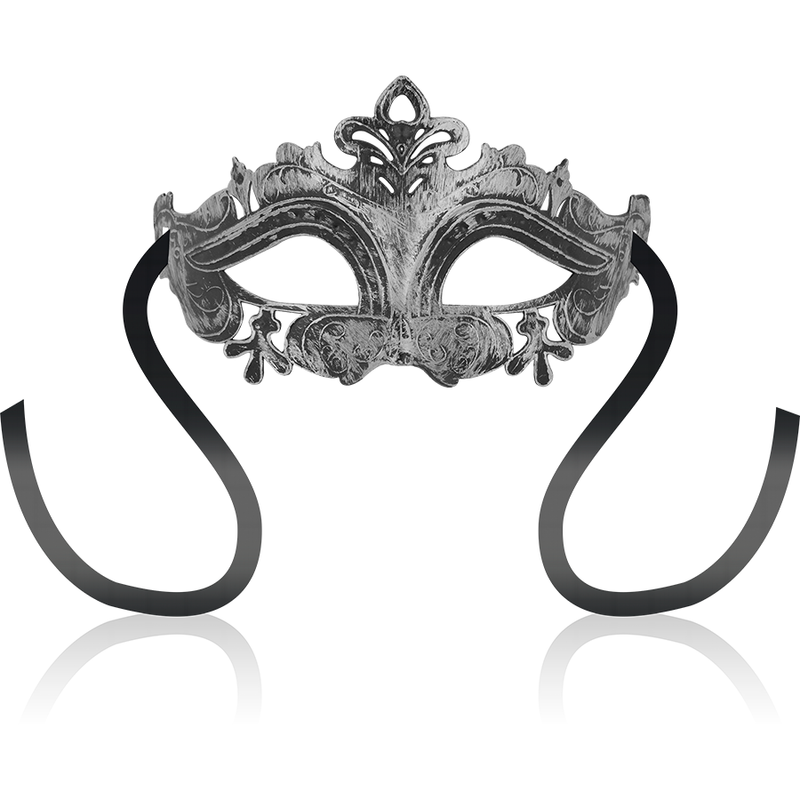 Masque vénitien argenté mystérieux — OHMAMA MASKS