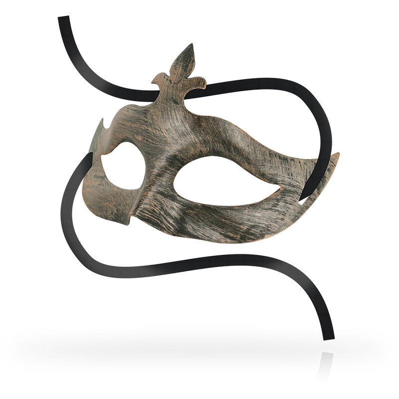 Masque vénitien fleur de lys cuivre — OHMAMA MASKS