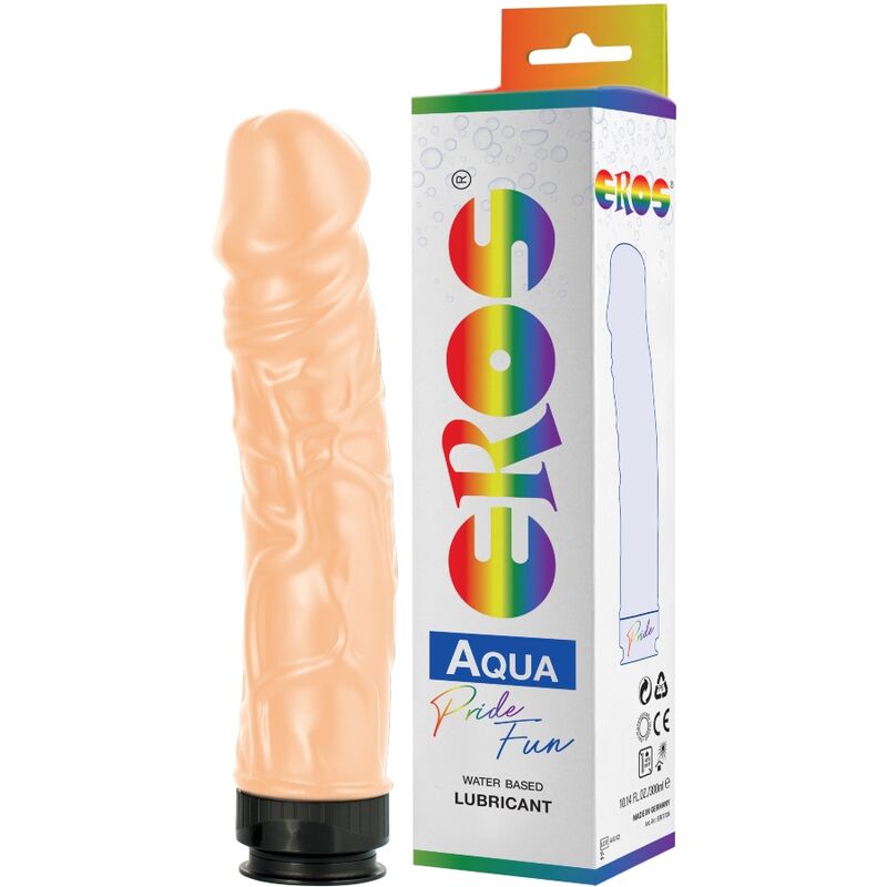 Dildo réaliste rigide avec lubrifiant intégré — PRIDE