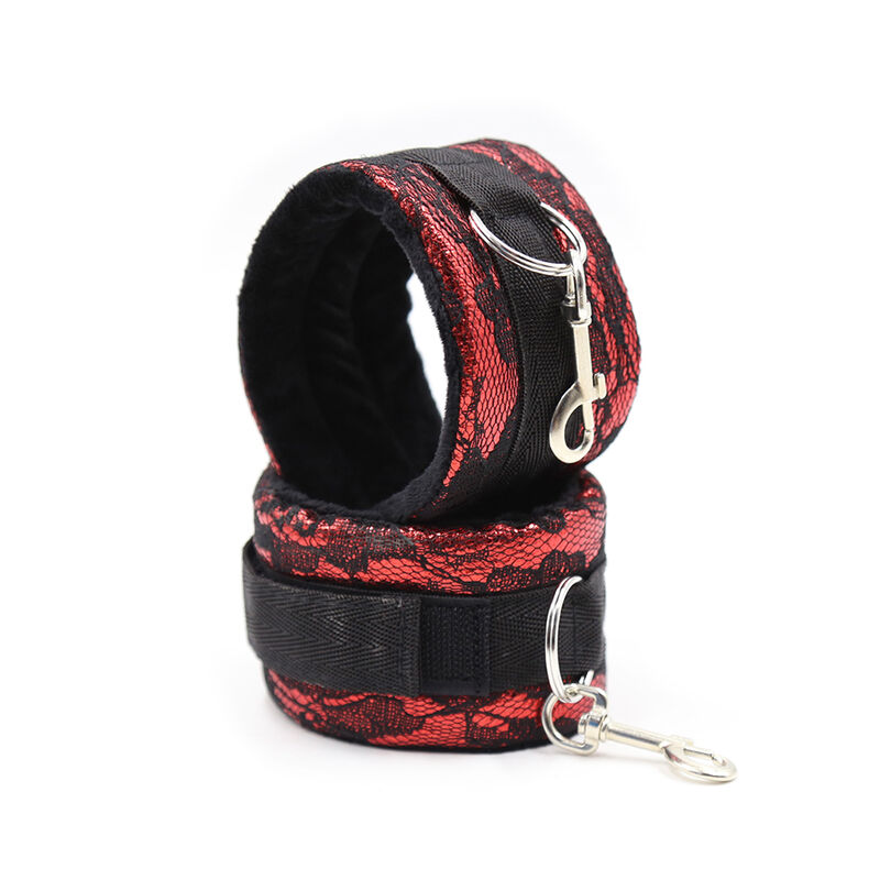 Menottes en velours ajustables avec ruban nylon — OHMAMA FETISH