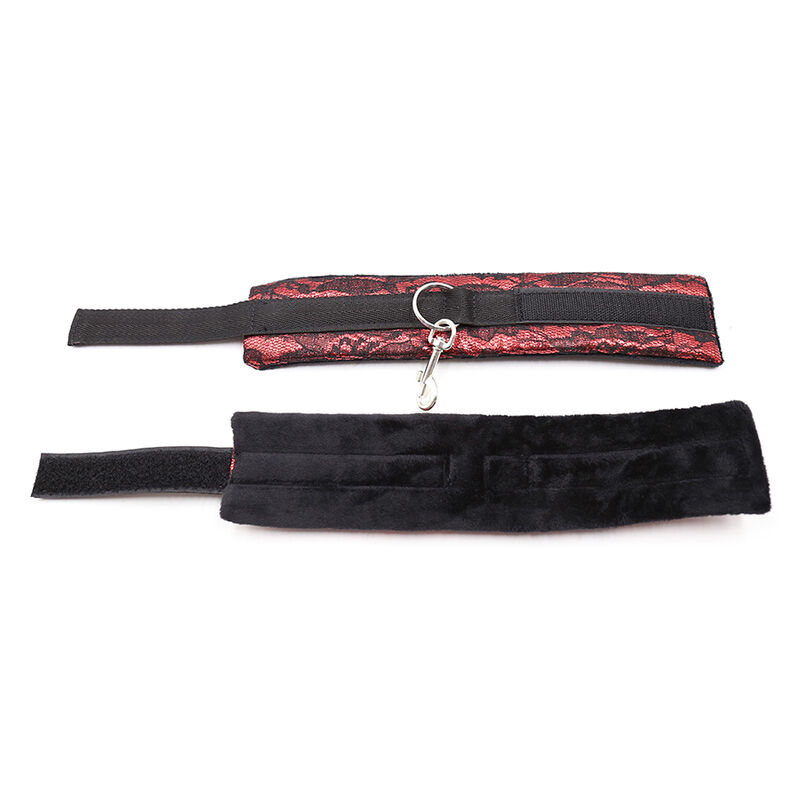 Menottes en velours ajustables avec ruban nylon — OHMAMA FETISH