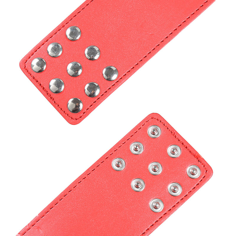 Menottes rouges à fermeture à pression — OHMAMA FETISH