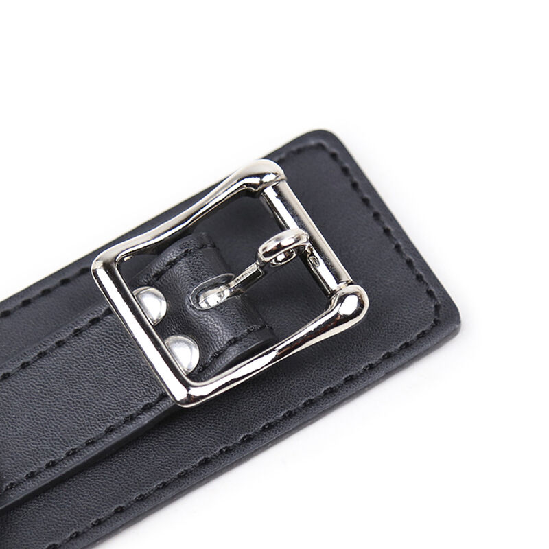 Collier de soumission avec trois anneaux — OHMAMA FETISH