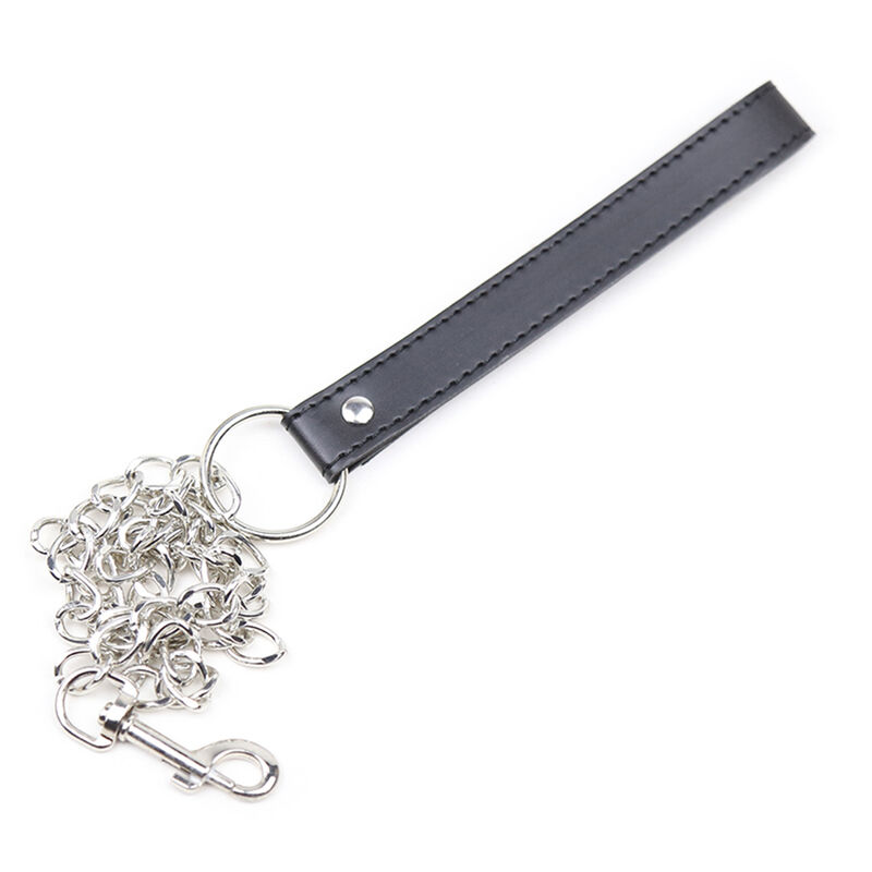 Collier de soumission avec trois anneaux — OHMAMA FETISH
