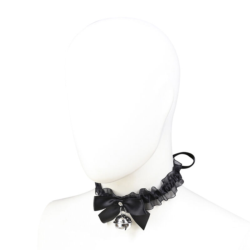 Collier fétichiste en dentelle avec cloche — OHMAMA FETISH